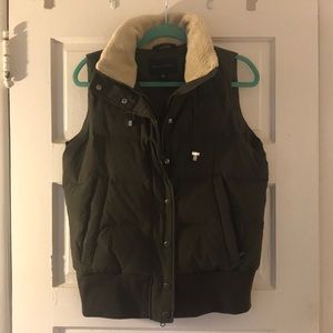 Banana Republic Down Vest with Hidden Hood